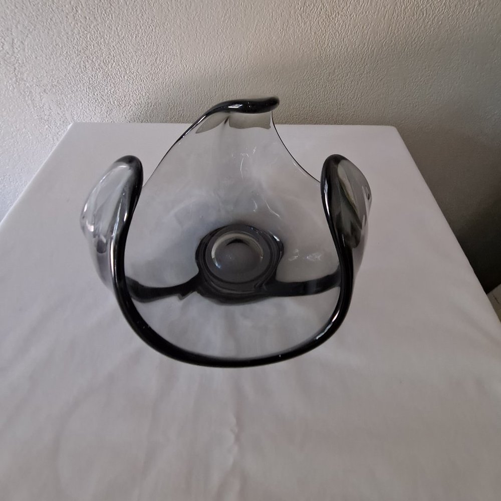 Vintage Hand Blown Art Glass Bowl